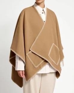 Iona Woven Pure Wool Cape