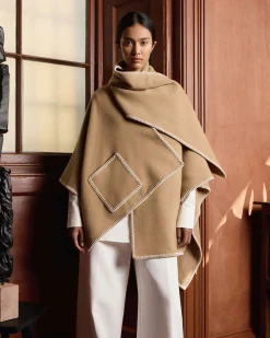 Iona Woven Pure Wool Cape