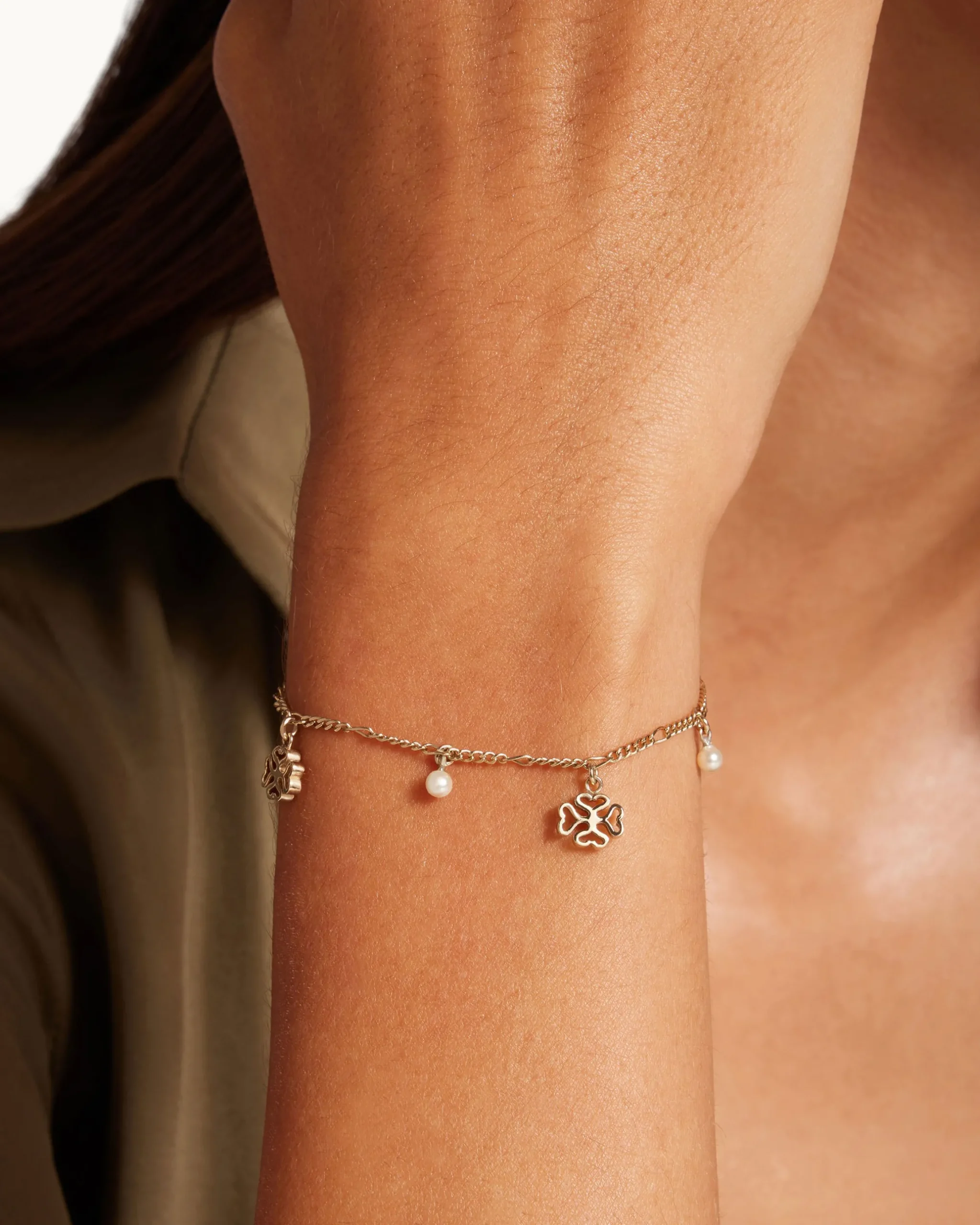 Monogram Bracelet - 22 Carat Gold Gilded