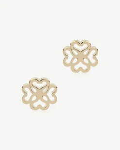 Monogram Earrings - 22 Carat Gold Gilded