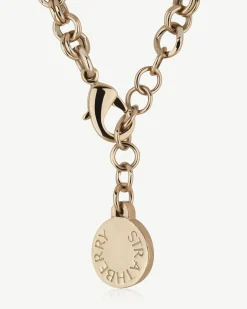 Mosaic Pendant Necklace - 22 Carat Gold Gilded