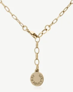 Music Bar Hoop Pendant - 22 Carat Gold Gilded