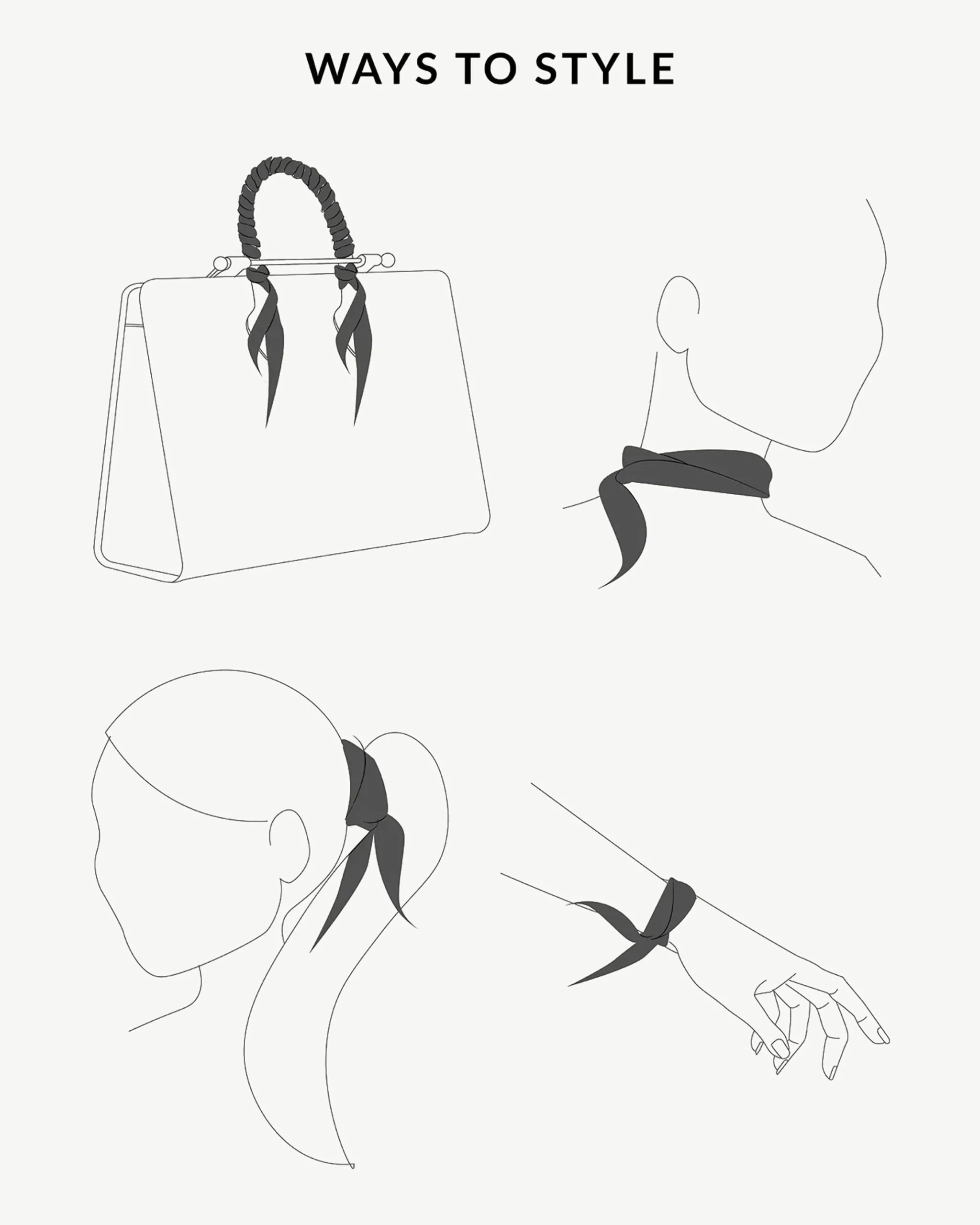 Silk Skinny Scarf